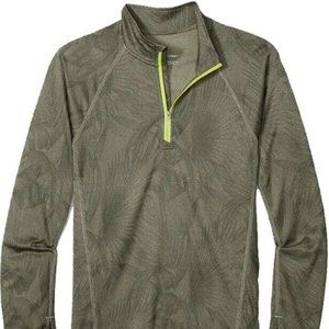 LAST CHANCE Tommy Bahama NWT IslandActive Forte Fronds Half Zip Size M